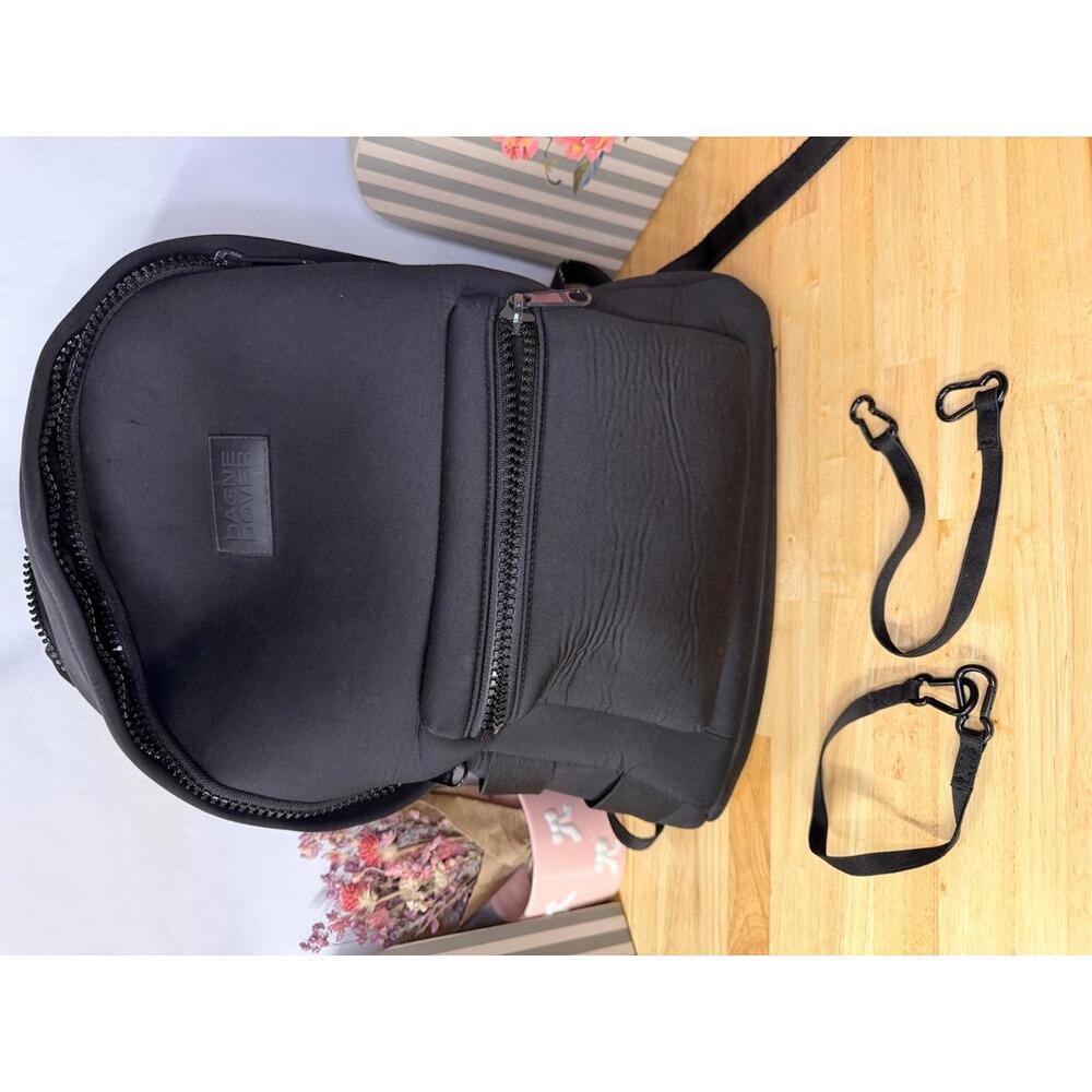 Dagne Dover Black Neoprene Backpack